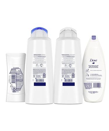 Dove Deep Moisture Hair and Skin Care Regimen Pack - 2 Hair, 2 Skin Products for Soft Skin and Clean Hair - Buy Online on GoSupps.com
