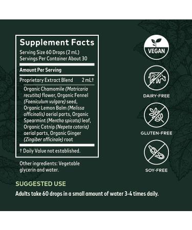 Gaia Herbs GI Feel Good - Organic Digestive Health Supplement - 2 Fl Oz - Buy Online on GoSupps.com