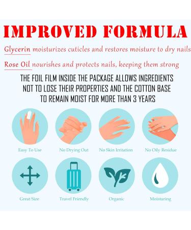 Nail Polish Remover Pads - 200 Pack Non Acetone Wipes for Home & Professional Use - Individually Wrapped Travel Kit - Buy Online on GoSupps.com