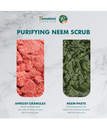 Himalaya Purifying Neem Scrub Helps Fights Pimples Prevents Marks Controls Excess Oil Exfoliates and Purifies Skin | Best for Normal to Oily Skin -75ml - Buy Online on GoSupps.com