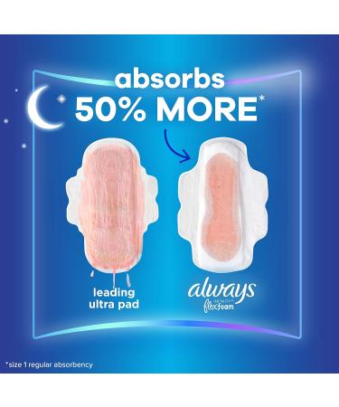 Always Infinity Size 4 Overnight Pads Multipack - 78 Count, Unscented with FlexFoam and Wings - Buy Online on GoSupps.com