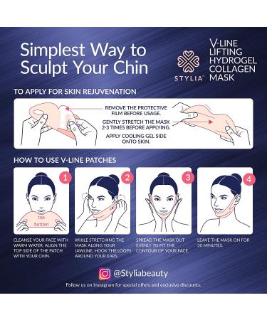 V Line Shaping Face Masks - 10 Piece Double Chin Reducer with Aloe Vera - Anti-Aging Hydrogel Collagen Mask for Contouring and Firming Face Lift - Buy Online on GoSupps.com