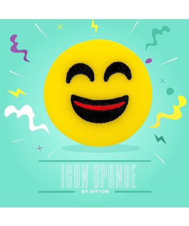 Gifton - Icon Face Shape Sponge for Bathing Bath Time Toy Funny Cute Shower Kids Sponge Bath Novelty for Soft Skin - Gift for Boys Girls Men Women Toddler Birthday Present Christmas Stocking Filler - Buy Online on GoSupps.com