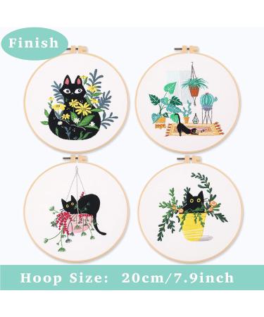 REEWISLY Embroidery Starter Kit for Adults - DIY Cross Stitch with Patterns and Instructions - Buy Online on GoSupps.com
