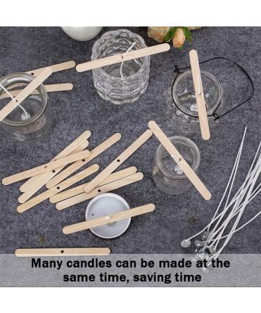 150pcs Wooden Candle Wick Holders - Wick Centering Devices for Candle Making (4.5inch) - Buy Online on GoSupps.com