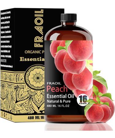 Coconut Essential Oil 16 Fl Oz and Peach Essential Oil 16 Fl Oz for Diffuser Humidifier Yoga Cleaning DIY Candle Soap Making Perfume Gift for Essential Oils - Buy Online on GoSupps.com