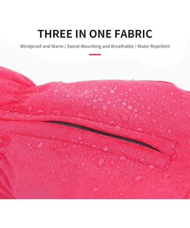 Andake Kids Ski Mittens Gloves | Waterproof & Breathable | Winter Warm Snow Gloves for Ages 4-6 | Toddler Baby Girls and Boys 4-6Y - Pink - Buy Online on GoSupps.com