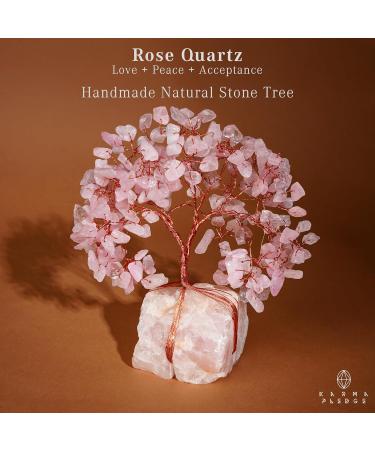 Rose Quartz Crystal Trees for Home & Office Decor | Chakra Healing & Positive Energy | Unique Spiritual Gifts for Women & Moms - Buy Online on GoSupps.com