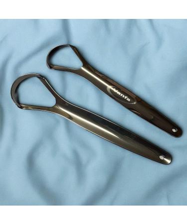 Stainless Steel Tongue Scraper Set for Adults - 2-Pack Cases Reduce Bad Breath & Enhance Oral Hygiene - Easy-to-Use Tongue Cleaner #79019 - Buy Online on GoSupps.com