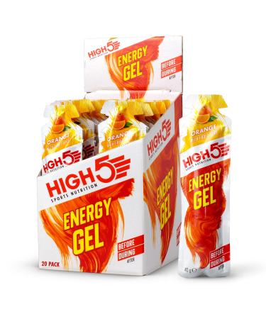 High 5 Energy Gel - 20 x 38g Sachet- Juicy Orange