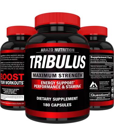 Arazo Nutrition Tribulus Testosterone Booster - 180 Capsules - Buy Online on GoSupps.com