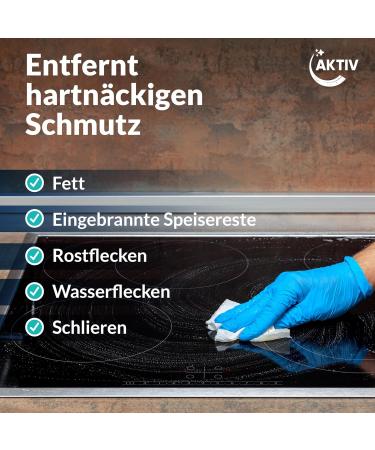 AKTIV 2in1 Polish & Cleaner for Glass Ceramic & Stainless Steel Sinks - 250ml | Effective Hob Cleaner - Buy Online on GoSupps.com