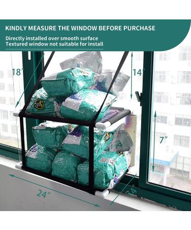 Oceskyha Cat Window Perch Hammock with Free Fleece Blanket - Extra Large & Sturdy Cat Bed for Indoor Resting - Space Saving Double-layer Flannel Design - Buy Online on GoSupps.com