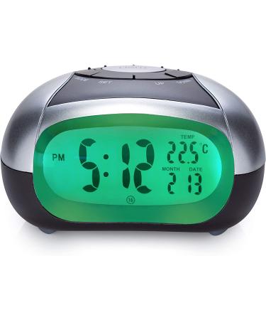 Loud Talking Alarm Clock with Time and Temperature - Ideal for Low Vision or Blind - Gray - Buy Online on GoSupps.com
