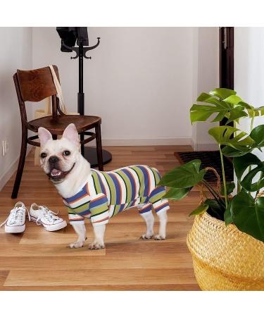 TONY HOBY Male Dog Pyjamas Jumpsuit Recovery Suit for Small Medium Dog - Blue & White Boy - M - Buy Online on GoSupps.com