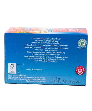 Buy Teekanne Frio Classic Iced Tea Peach - Pack of 5 (90 Tea Bags) | Premium Iced Tea for Refreshing Moments - International Shipping Available - Buy Online on GoSupps.com