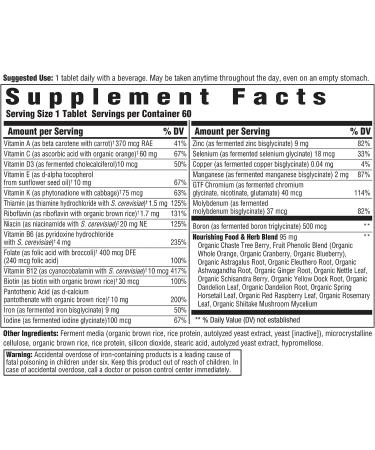 Innate Response Formulas Women's One Daily Multivitamin - Supports Women's Health & Well-Being - Vegetarian, Non-GMO, Kosher - 60 Tablets - Buy Online on GoSupps.com