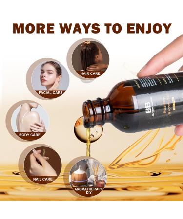 BuyBrilliance Rosemary Oil & Coconut Oil - Hair Growth Serum for Damaged Hair Reduces Hair Loss & Dry Scalp Eyebrow & Eyelash Growth - 2oz - Buy Online on GoSupps.com