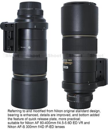 iShoot Lens Support Collar for Nikon AF 80-400mm & 300mm - Quick Release Plate Included - Buy Online on GoSupps.com
