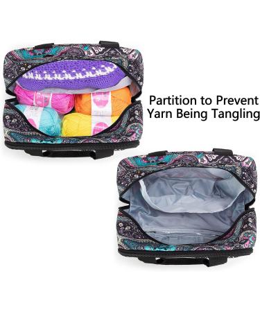 LoDrid Small Portable Knitting Bag  Crochet Yarn Storage Bag  Knitting Tote Bag for Knitting Starter Kit  Travel Yarn Organizer for Yarn & Crochet Supplies for Beginner  Kid & Adult  Totem (Bag Only) - Buy Online on GoSupps.com