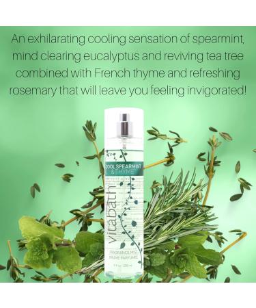 Vitabath Fragrance Mist Cool Spearmint/Thyme 8 Fluid Ounce Cool Spearmint/Thyme 8 Fl Oz (Pack of 1) - Buy Online on GoSupps.com