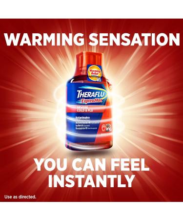 Theraflu ExpressMax Severe Cold and Flu Syrup - Berry Flavor - 8.3 Fl Oz (Pack of 1) - Buy Online on GoSupps.com
