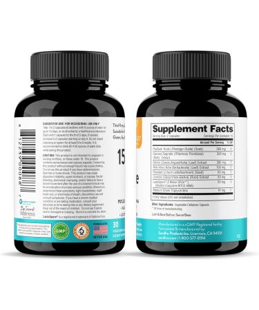 Sandhu's 15-Day Gut Cleanse Colon Detox Digestive Health Supplement for Men & Women | Senna Cascara Sagrada Psyllium Husk & Probiotics | 30 Capsules - Buy Online on GoSupps.com