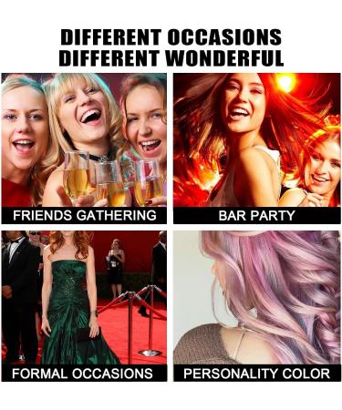 Qixfyze Silver Gray Hair Color Wax Temporary Hair Color For Dark Hair Instant Hair Styling Mud Cream Colored Hair Styling Clay As For Party Cosplay Nightclub Masquerade HalloweenBrown - Buy Online on GoSupps.com