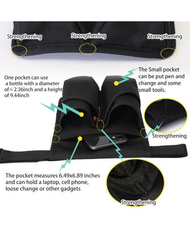 Professional Massage Therapist Holster with Adjustable Belt - Massage Bottle Lotion and Oil Storage - Black (YR-XJ-2KD - Buy Online on GoSupps.com