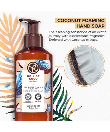 Yves Rocher Liquid Hand Wash Trio | Gel Texture | Sulfate Free Cruelty Free & Recyclable Bottle | Cleanses & Perfumes Skin | Tested under Dermatological Supervision | Hand Soap Pump 190 ml each (Vanilla/Coconut/Raspberry) - Buy Online on GoSupps.com