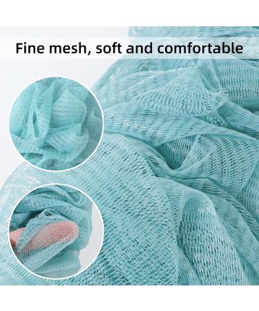 3-Piece Back Brush Set - Loofah Sponge Shower Brush & Long Handle Body Exfoliator - Unisex Shower Accessory (Green Pink & Milky White) for Glowing Skin - Buy Online on GoSupps.com