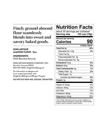 King Arthur Flour Almond 16 oz - Premium Quality Baking Ingredient - Buy Online on GoSupps.com