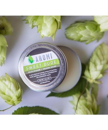 Aromi Solid Cologne | Spicy Citrus Men's Fragrance Oakmoss Scent Vegan Cruelty-free Father's Day Gift Idea Travel Alcohol-free (Sweet Dude) - Buy Online on GoSupps.com