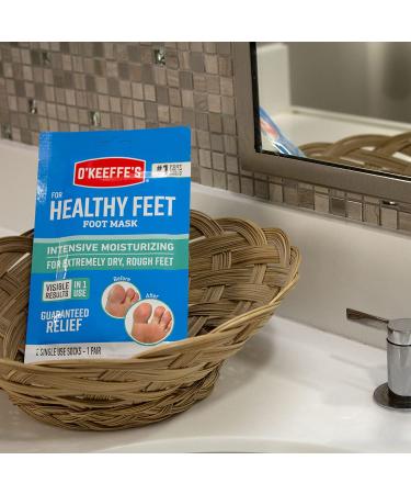 O'Keeffe's Healthy Feet Intensive Moisturizing Foot Mask Socks - 2 Pair Pack - Buy Online on GoSupps.com