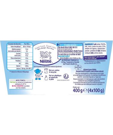 Nestle P'tit Pear Brew 4 x 100 g from 6 Months Pack of 6 - Buy Online on GoSupps.com