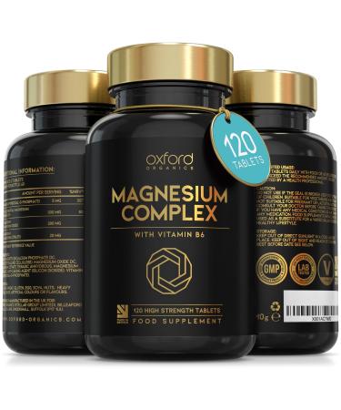 Advanced Vegan Magnesium Tablets | Magnesium Supplements for Restless Leg Syndrome Relief Leg Cramps & Calm Sleep | Magnesium Citrate Oxide & Vitamin B6 | UK Made Magnesium Supplement (120 Tablets) Magnesium 120 Count (Pack of 1)