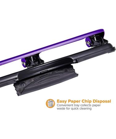 Bostitch Office EZ Squeeze 3-Hole Punch - Purple (2105) | 12 Sheets Capacity - Buy Online on GoSupps.com