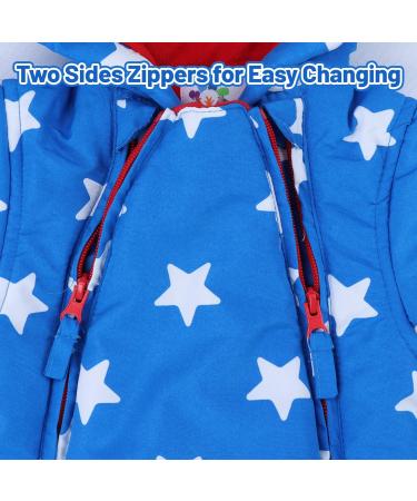 Baby Boys Winter Hooded Romper Snowsuit with Gloves & Booties | Cotton Jumpsuit | 6-9 Months - Buy Online on GoSupps.com