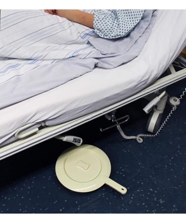 Medi-Inn Reusable Plastic Bedpan with Lid - Round 16 Pieces | International Shipping Available - Buy Online on GoSupps.com