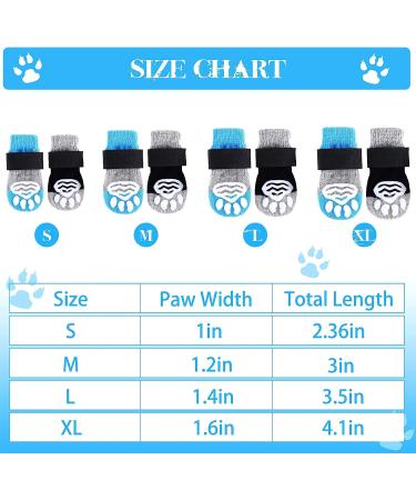 Saintrygo Anti-Slip Dog Socks Paw Protector with Paw Patterns - 8 Pieces, Small Size | Adjustable Straps for Indoor Paw Protection and Traction Control - Buy Online on GoSupps.com