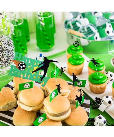 7 Pieces Football Cake Topper Happy Birthday Football Cake Decorations Soccer Cake Topper Decorations for Boys Birthday Decorations Sports Themed Party Decorations Supplies - Buy Online on GoSupps.com