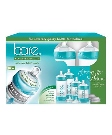 Bare Air-Free Starter Set with Easy-latch by Bittylab - Reduce Reflux, Colic, Gas, and Fuss for Babies Fed with Baby Bottles - Airfree Technology for Better Sleep - Buy Online on GoSupps.com