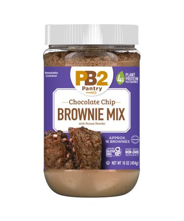 PB2 Pantry -Chocolate Chip Brownie Mix - 16 oz Jar