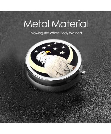 White Head Sculpture Pill Box | 3-Compartment Round Organizer | Portable Travel Pill Box for International Shipping - Buy Online on GoSupps.com