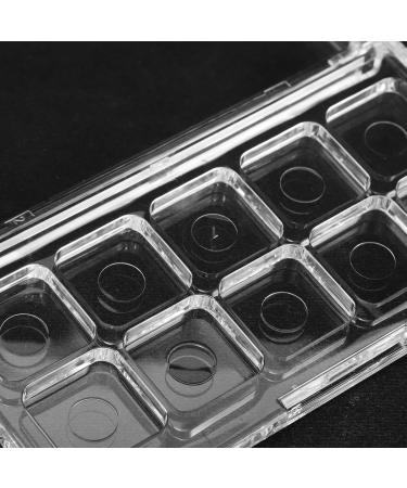  DECOMELODY Transparent Makeup Palette Portable Storage Box for Eyeshadow Lipstick Blush Secure Lockable Travel Container for DIY Mix & Match - Buy Online on GoSupps.com