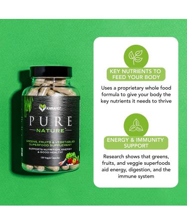 KaraMD Pure Nature Fruit & Veggie Superfood Supplement | Antioxidants for Energy & Cognitive Clarity | Immunity & Digestion Support | 30 Servings - Buy Online on GoSupps.com