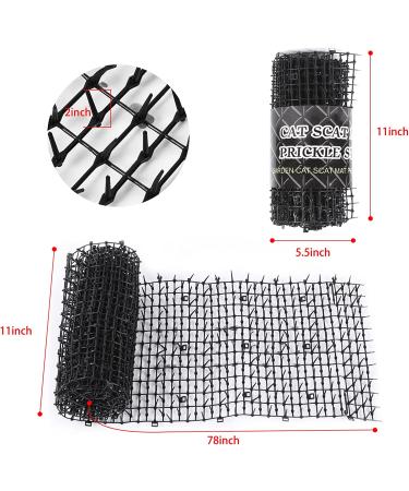 13ft Cat Scat Mat with Spikes 2 Pack - Anti-Cat Deterrent Prickle Strip for Cats - Buy Online on GoSupps.com