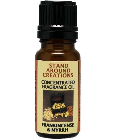 Concentrated Fragrance Oil - Frankincense and Myrrh: A Irresistible Blend of Bergamot Patchouli Sandalwood Myrrh Essential Oils. (.33 fl.oz.)
