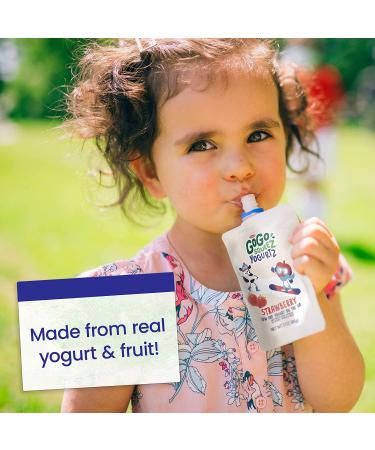 GoGo squeeZ YogurtZ Variety Pack - Strawberry Banana 3 oz. (10 Pouches) | Real Yogurt & Fruit Kids Snacks | Pantry Friendly, No Fridge Needed | Kosher Certified - Buy Online on GoSupps.com