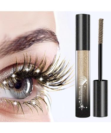 Gold Mascara Silver Mascara Waterproof Shiny Mascara | Eyelash Tint Cosmetic Makeup For Face More Women Girls Face Eyeshadow Eyelash - Buy Online on GoSupps.com